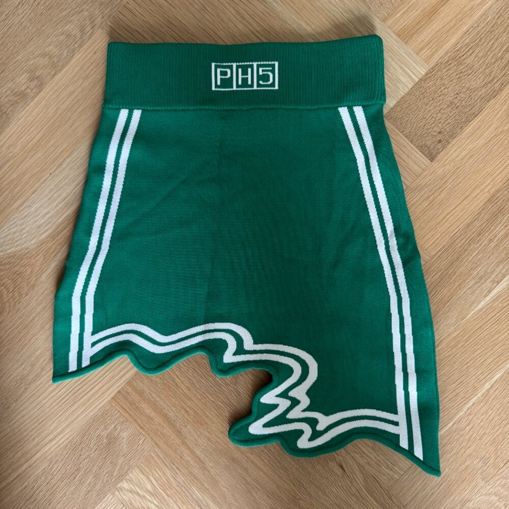 PH5 | Green Casey Wavy Mini Skirt - Picture 3 of 3